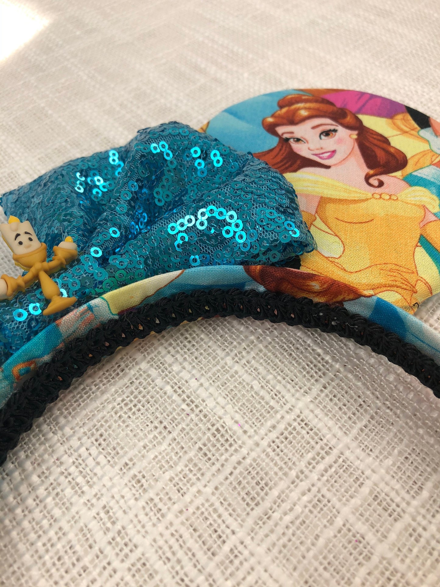 Princess Belle Minnie Mouse Ears | Beauty and the Beast Ears | Lumiere Ears