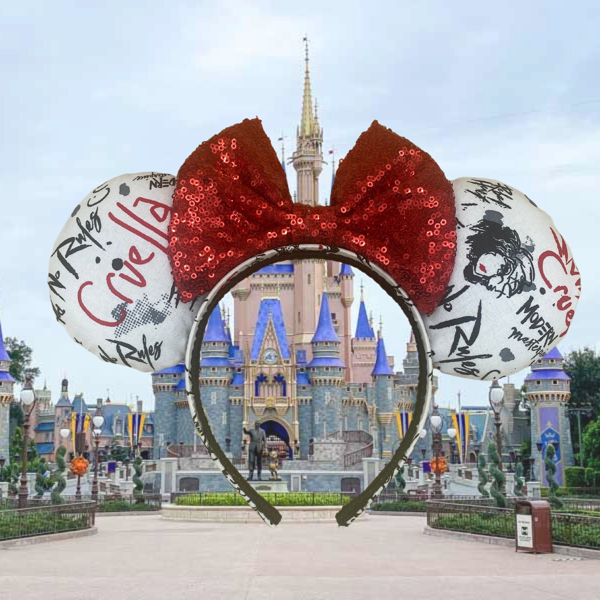 Disney Cruella De popular Vil Ear Headband